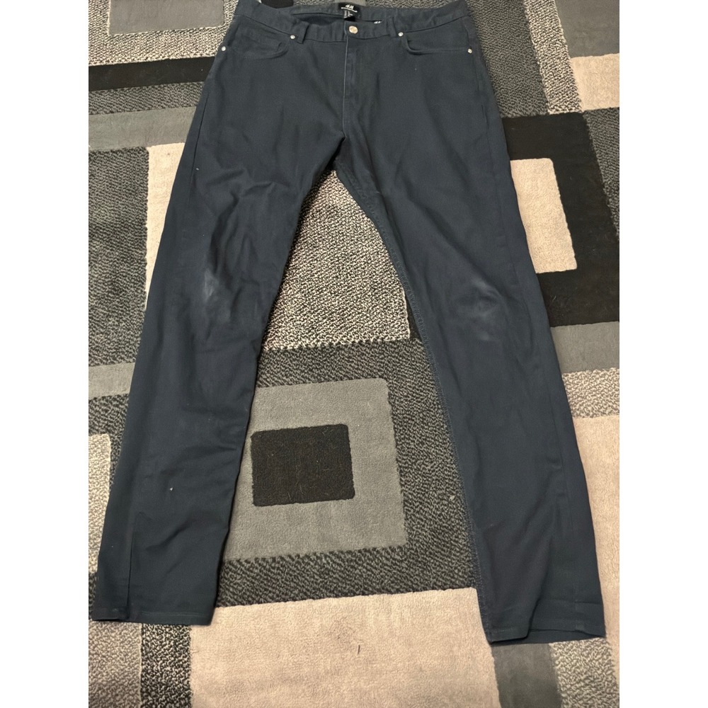 H&M‎ Slim Fit Jeans Mens 36 Dark Navy Good